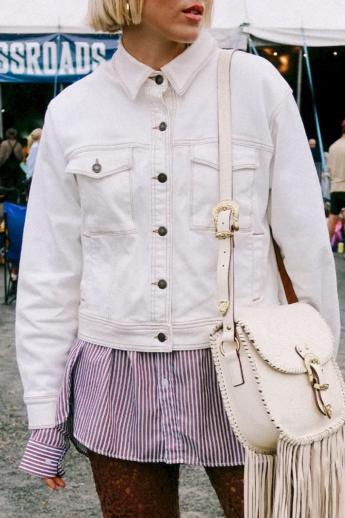 2025 polished Eve Denim Jacket - Sets
