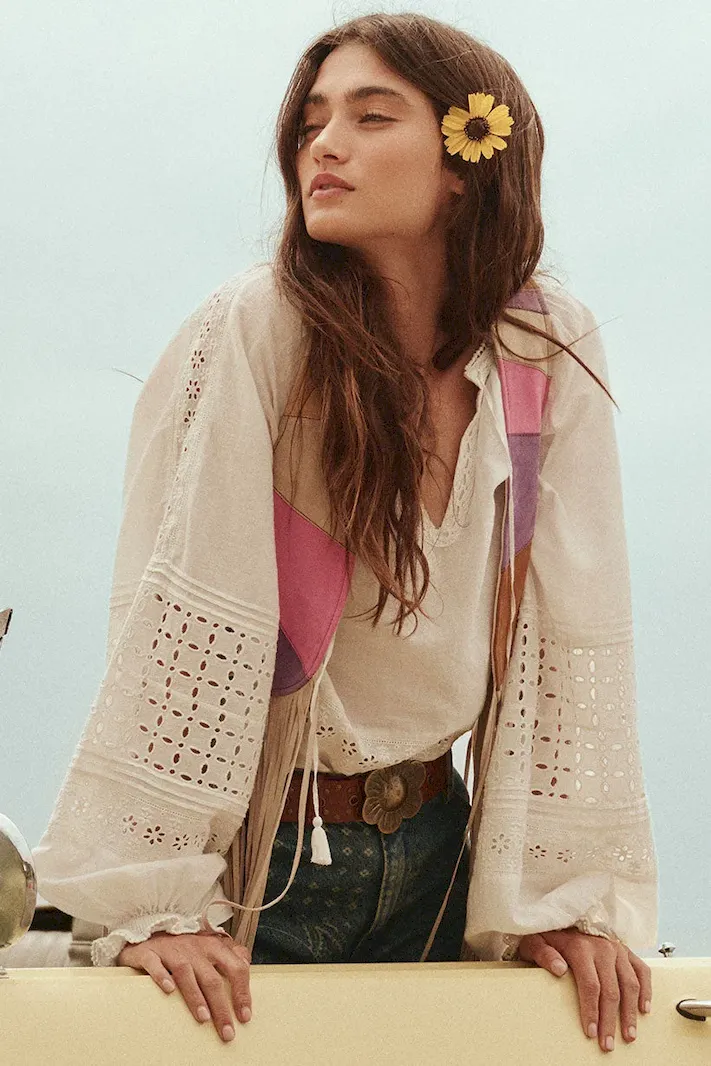 Love in the Afternoon Lace Blouse meeting 2025 - Tops